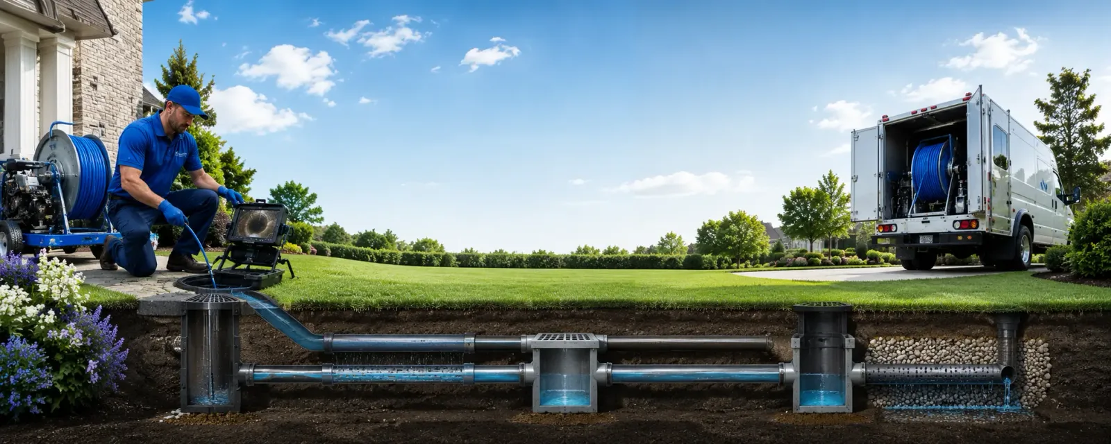 Outdoor drain cleaning information for Mcclusky, ND